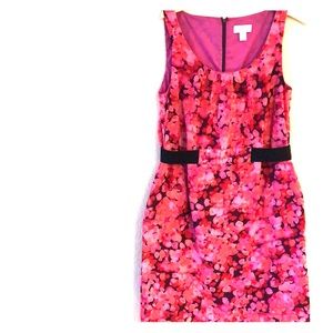 Pink flowered dress